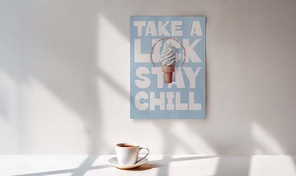 Affiche publicitaire pour glaces à l’italienne Comment promouvoir un glacier